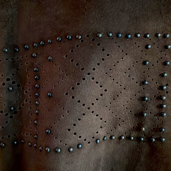 BCBG MAX AZRIA Suede Mini Skirt - Picture 2 of 7